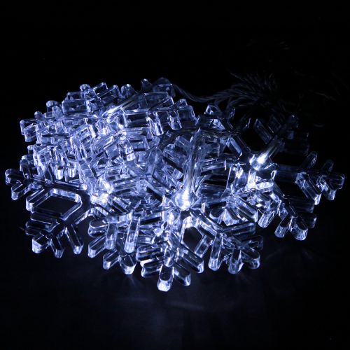 Produkt Dekoracja okienna LED świąteczna zimna biel na baterię 25×90cm