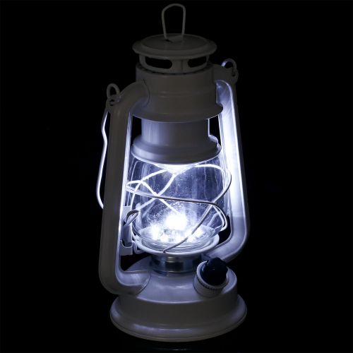 Floristik24 Latarnia LED z możliwością przyciemniania, ciepła biel 24,5 cm, z 15 lampami