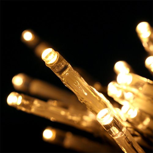 Floristik24 Łańcuch świetlny LED 20er 275cm z baterią ciepły biały