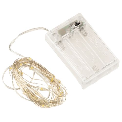 Produkt Lampki choinkowe LED, 50 żarówek, zasilane bateriami, 5 m, ciepła biel