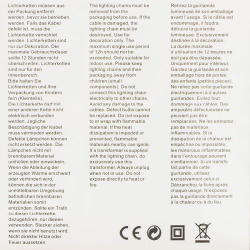 Produkt Lampki choinkowe LED, 50 żarówek, zasilane bateriami, 5 m, ciepła biel