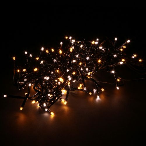 Produkt Zewnętrzny zegar świetlny LED z łańcuszkiem świetlnym 144 LED 130 cm
