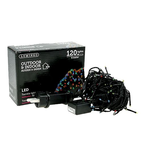 Produkt Łańcuch świetlny LED na zewnątrz 120s 9m kolor-czarny