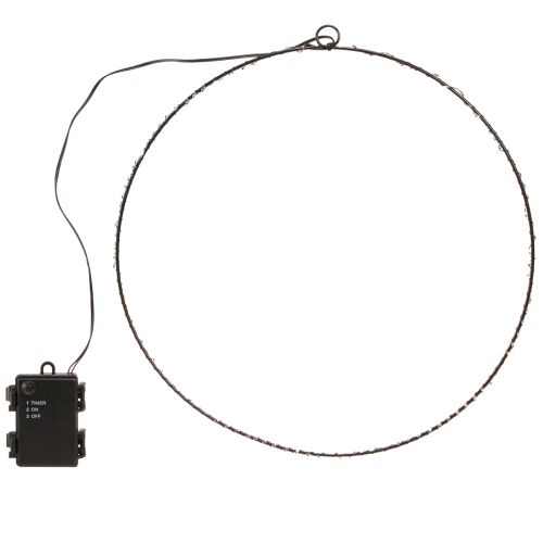 Pierścień LED do zawieszania metalu 110L ciepła biel do wewnątrz Ø35cm