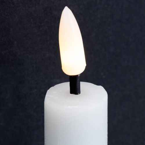 Produkt Świeca woskowa LED biała, ciepła biel, 14,5 cm, 2 sztuki