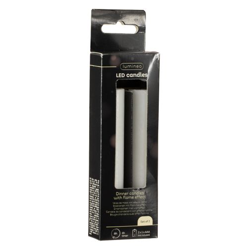 Produkt Świeca woskowa LED biała, ciepła biel, 14,5 cm, 2 sztuki