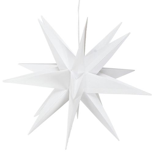 Floristik24 LED Star 3D biały timer bateria zewnętrzna Ø30cm W74cm