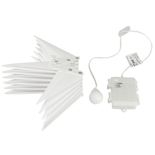 Floristik24 LED Star 3D biały timer bateria zewnętrzna Ø30cm W74cm