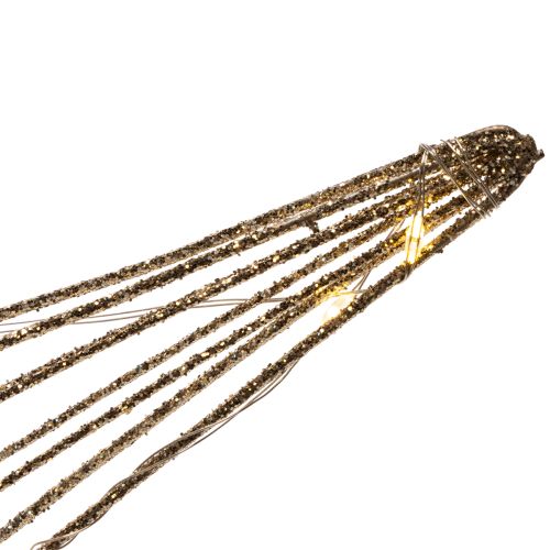Dekoracyjna gwiazda LED z drutu do zawieszenia, do użytku wewnątrz pomieszczeń, 32 cm | Floristik24.pl