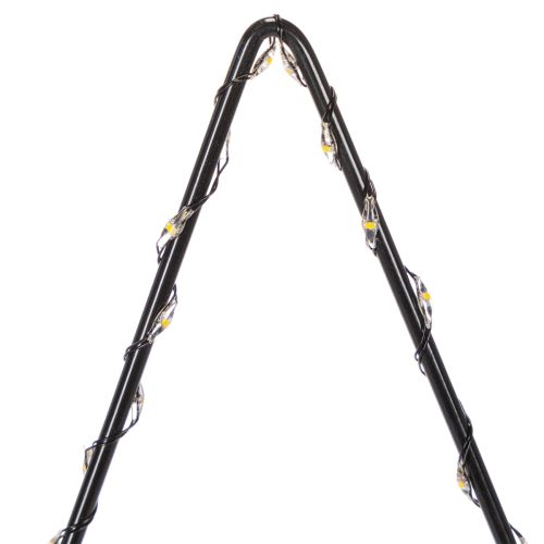 Gwiazda LED z pojemnikiem na baterie na stojaku na parapet i stół 46cm | Floristik24.pl