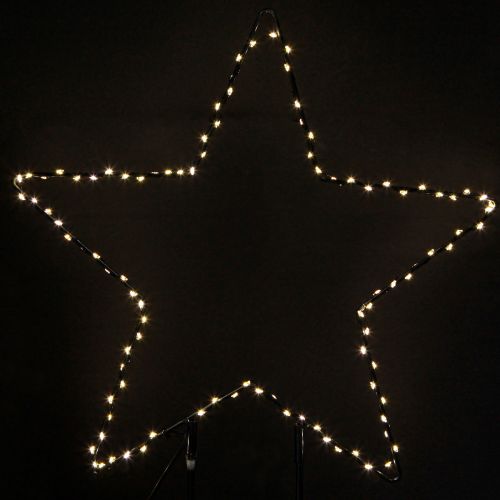 Gwiazda stojąca LED 150 Micro LED ciepła biel metalowa Ø58cm