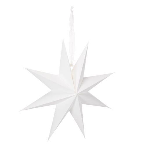 Gwiazda wisząca LED z timerem, ciepła biel, ogrodowa, 38 cm