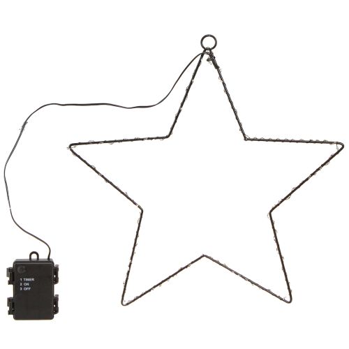 Floristik24 Gwiazda LED do zawieszenia metalowa 110L ciepła biel wnętrze Ø35cm
