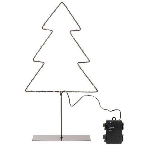 Choinka LED, zasilana bateriami, dekoracja stołu do wnętrz, 47 cm | Floristik24.pl