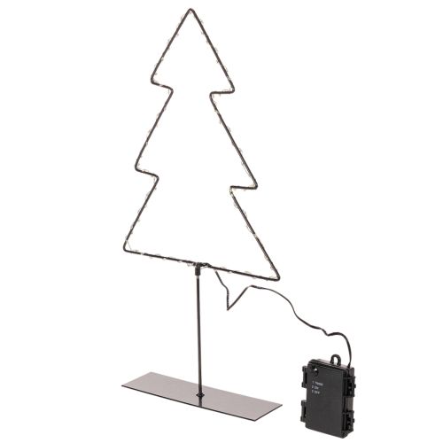 Choinka LED, zasilana bateriami, dekoracja stołu do wnętrz, 47 cm | Floristik24.pl
