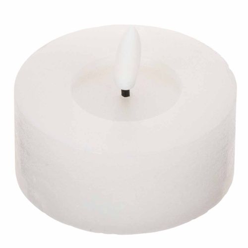 Podgrzewacze LED XL, biały, prawdziwy wosk, z timerem, ciepła biel, 6 cm, 2 szt.