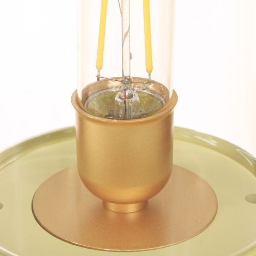 Produkt Lampa stołowa LED retro lampa stołowa ciepła biel zielona wys. 19,5 cm