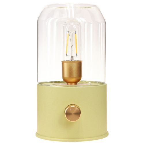 Produkt Lampa stołowa LED retro lampa stołowa ciepła biel zielona wys. 19,5 cm