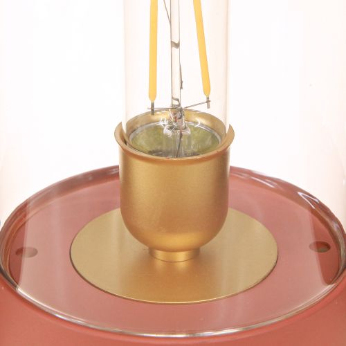 Produkt Lampa stołowa LED retro światło LED ciepły biały brązowy wys. 19,5 cm