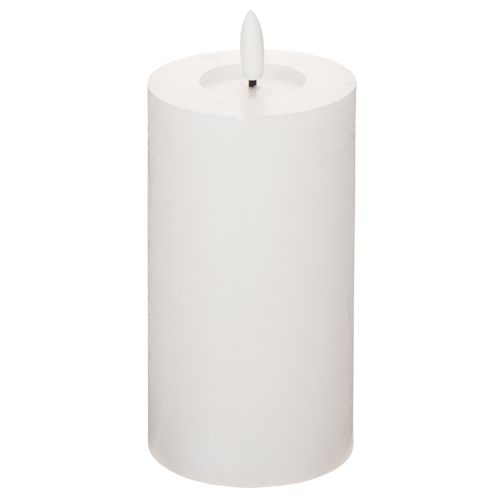 Świeca słupkowa LED, migocząca, z timerem, Ø7cm, 16cm | Floristik24.pl