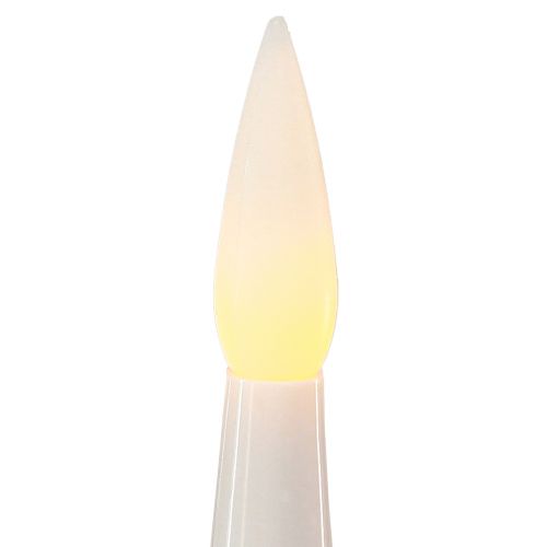 Floristik24 Świece choinkowe LED z pilotem bezprzewodowym 15,5cm 10 szt