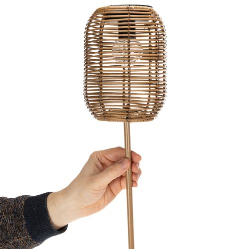 Produkt Lampa ogrodowa solarna w stylu rattanowym, na romantyczne wieczory na zewnątrz, 86 cm
