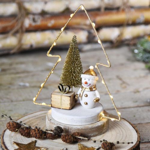 Produkt Dekoracja stołu Świąteczna choinka LED Na baterię wys.21cm, zestaw 2 szt