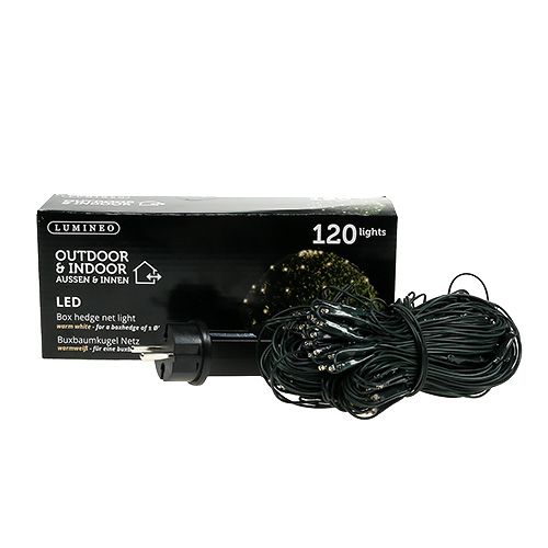 Produkt Siatka na piłki z bukszpanu LED Ø80cm 120 zielony/ciepły biały