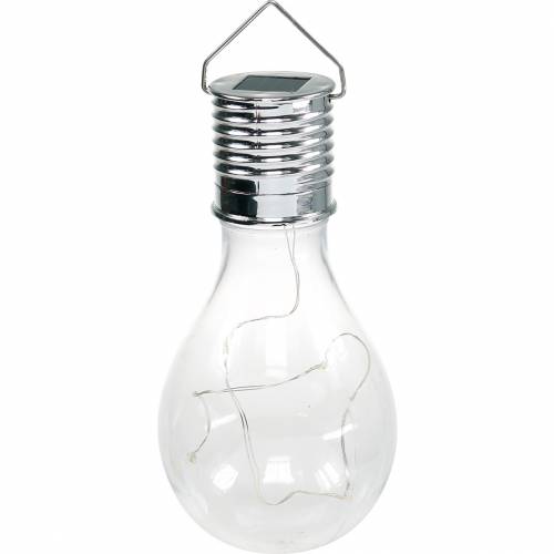 Floristik24 Dekoracja ogrodowa słoneczna żarówka LED ciepła biel W15cm 5szt