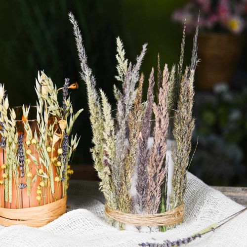 Floristik24 Świeca LED w szkle z efektem płomienia, Indoor Candle ciepłej bieli, LED z timerem zasilany bateriami Ø7.5 H12.5cm