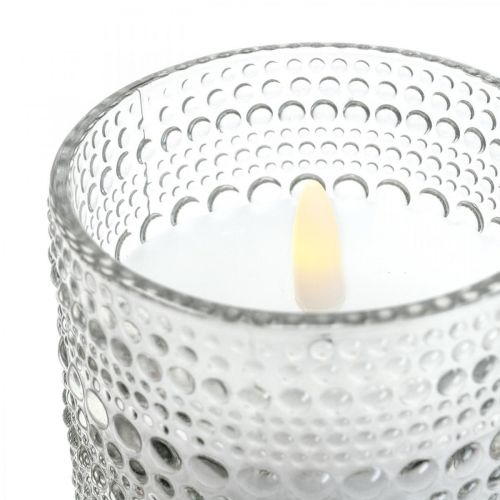 Floristik24 Świeca LED woskowa świeca filarowa Latarnia LED Ø8,5 cm W10 cm