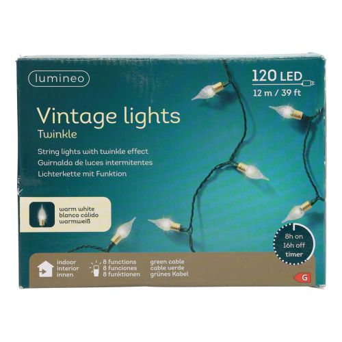 Produkt Lampki choinkowe LED Timer Twinkle Lampki choinkowe 12m