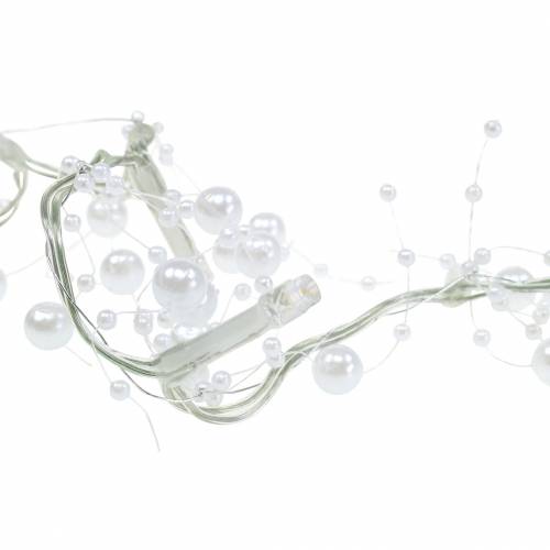 Floristik24 LED Fairy Lights Pearl Garland White Warm White L120cm