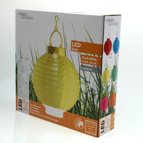 Produkt Lampion LED z solarem 20cm różowy
