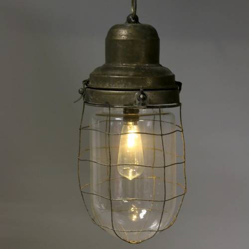 Floristik24 Lampa dekoracyjna statek lampa z łańcuszkiem do zawieszenia LED Ø13,5cm W29,5cm