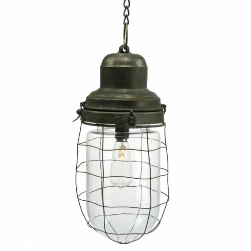 Floristik24 Lampa dekoracyjna statek lampa z łańcuszkiem do zawieszenia LED Ø13,5cm W29,5cm