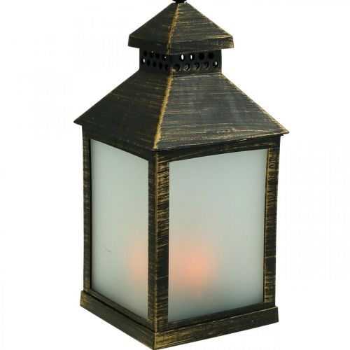 Floristik24 Latarnia LED z timerem Deco Latarnia Vintage Gold H23cm