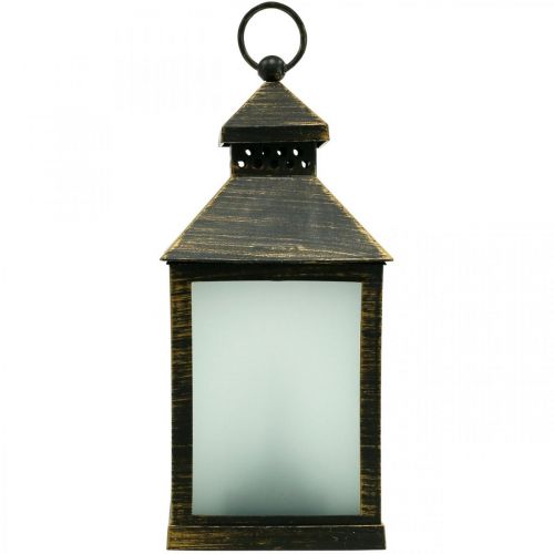 Floristik24 Latarnia LED z timerem Deco Latarnia Vintage Gold H23cm