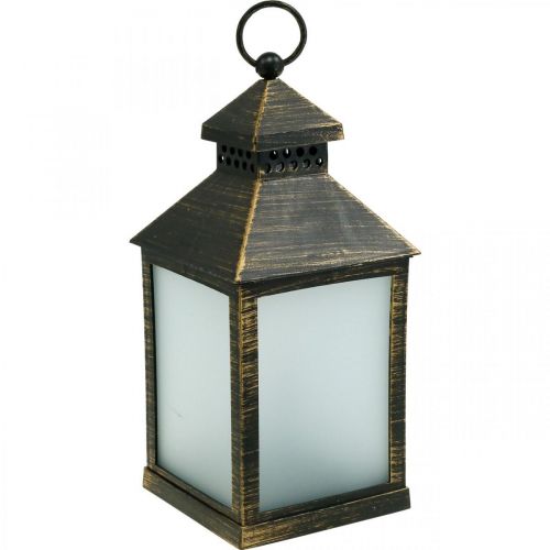 Floristik24 Latarnia LED z timerem Deco Latarnia Vintage Gold H23cm