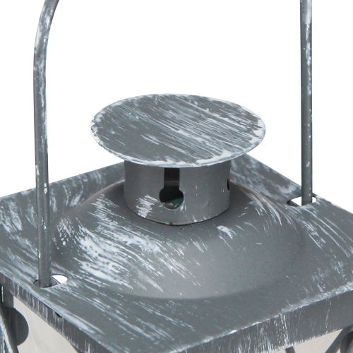 Produkt Latarnia metalowa latarnia szara vintage tealight W11cm 3 szt