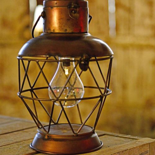 Floristik24 Latarnia słoneczna, lampa wisząca LED industrialny wygląd Ø16cm W32cm