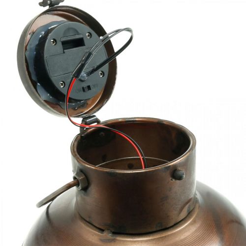 Floristik24 Latarnia słoneczna, lampa wisząca LED industrialny wygląd Ø16cm W32cm