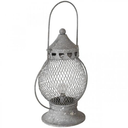 Metalowy Lampion, Lampa LED, Shabby Chic Ø16cm H33,5cm