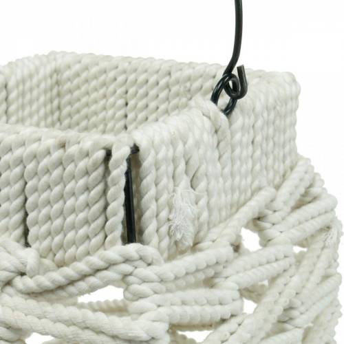 Produkt Wiszący lampion, letnia dekoracja, lampion, makrama H35,5cm W19cm