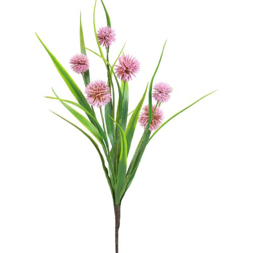 Floristik24 Sztuczne kwiaty kuliste Allium ozdobne cebulowe sztuczny róż 45cm