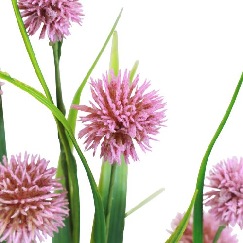 Produkt Sztuczne kwiaty kuliste Allium ozdobne cebulowe sztuczny róż 45cm