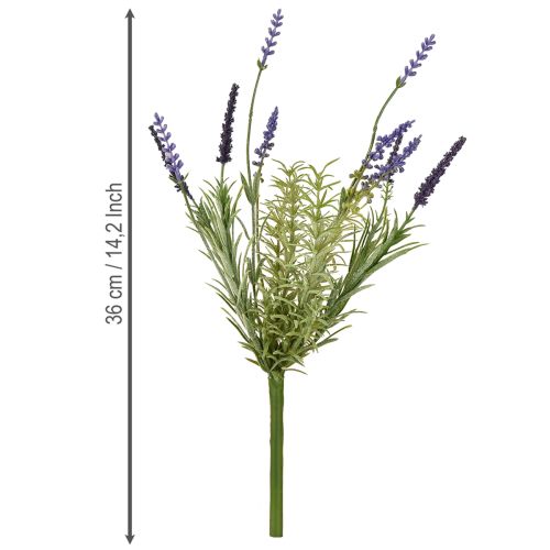 Produkt Dekoracja Lawendowa Sztuczny Bukiet Sztucznych Roślin Fioletowy 36cm