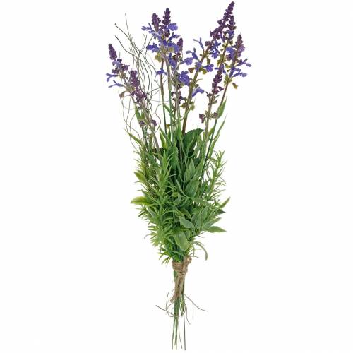 Produkt Sztuczny bukiet lawendy, ozdobna fioletowa lawenda, jedwabne kwiaty