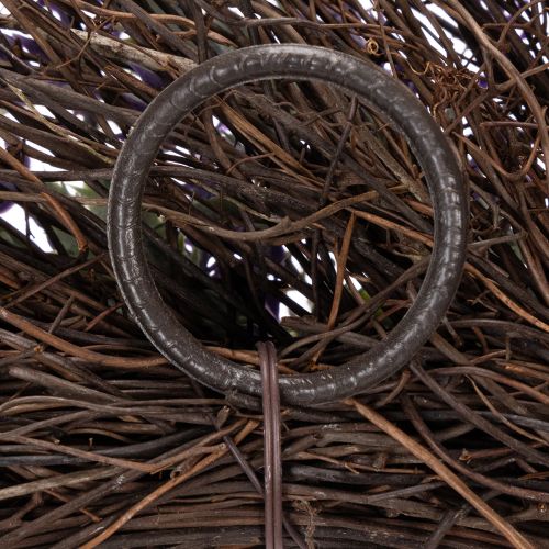 Produkt Wianek lawendowy na wiosnę, ozdoba na drzwi, element dekoracyjny strefy wejściowej, 60cm