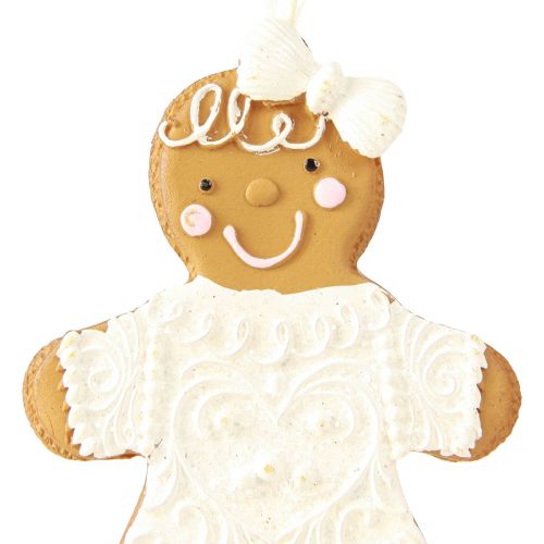 Produkt Piernikowy ludzik Dekoracja piernikowa kobieta do zawieszenia wys. 10,5 cm 4szt